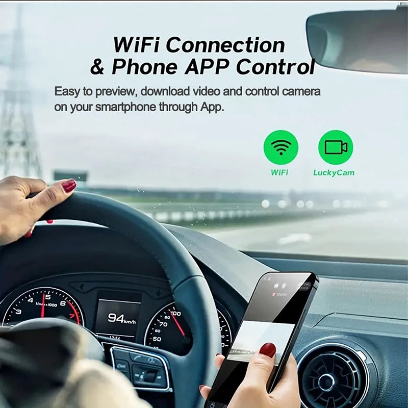 Dashcam Voiture Connectée HD (WI-FI)