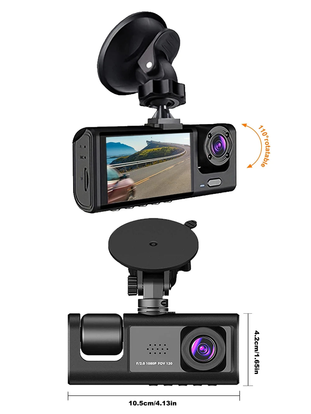 Dashcam Voiture Connectée HD (WI-FI)