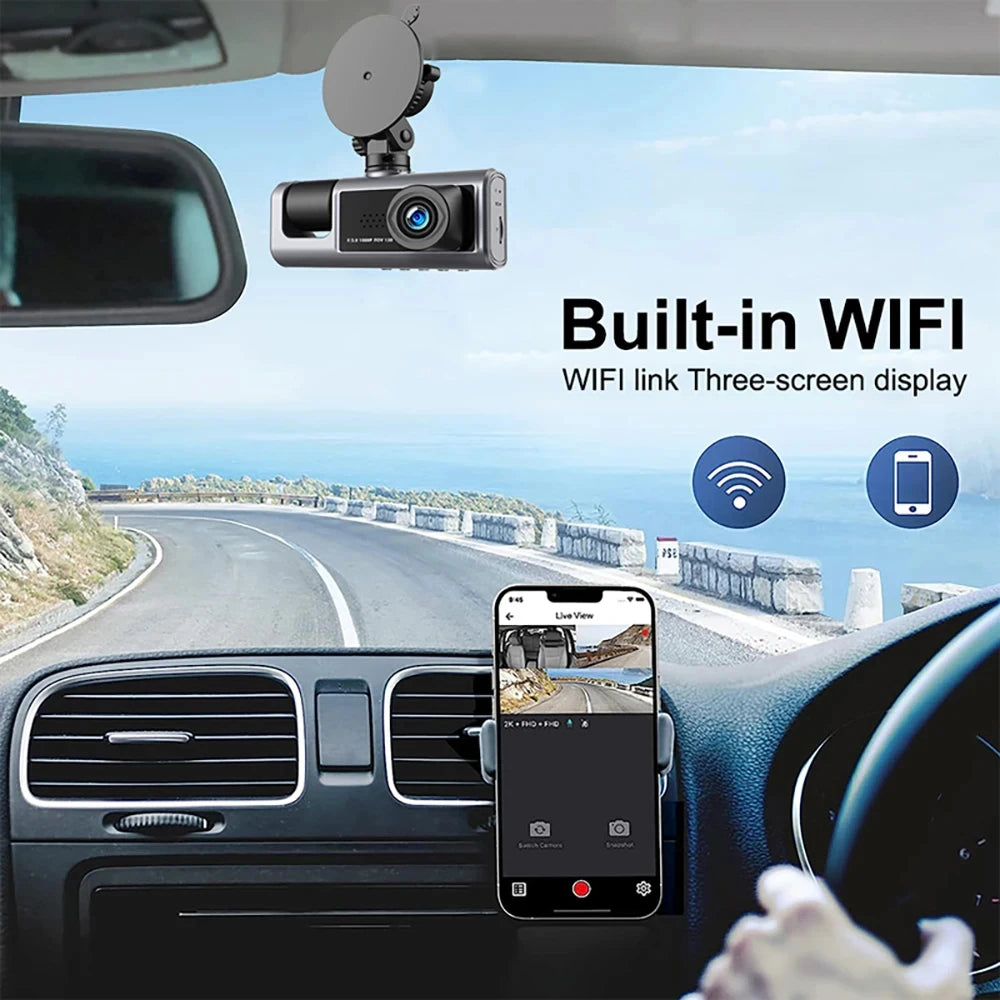 Dashcam Voiture Connectée HD (WI-FI)