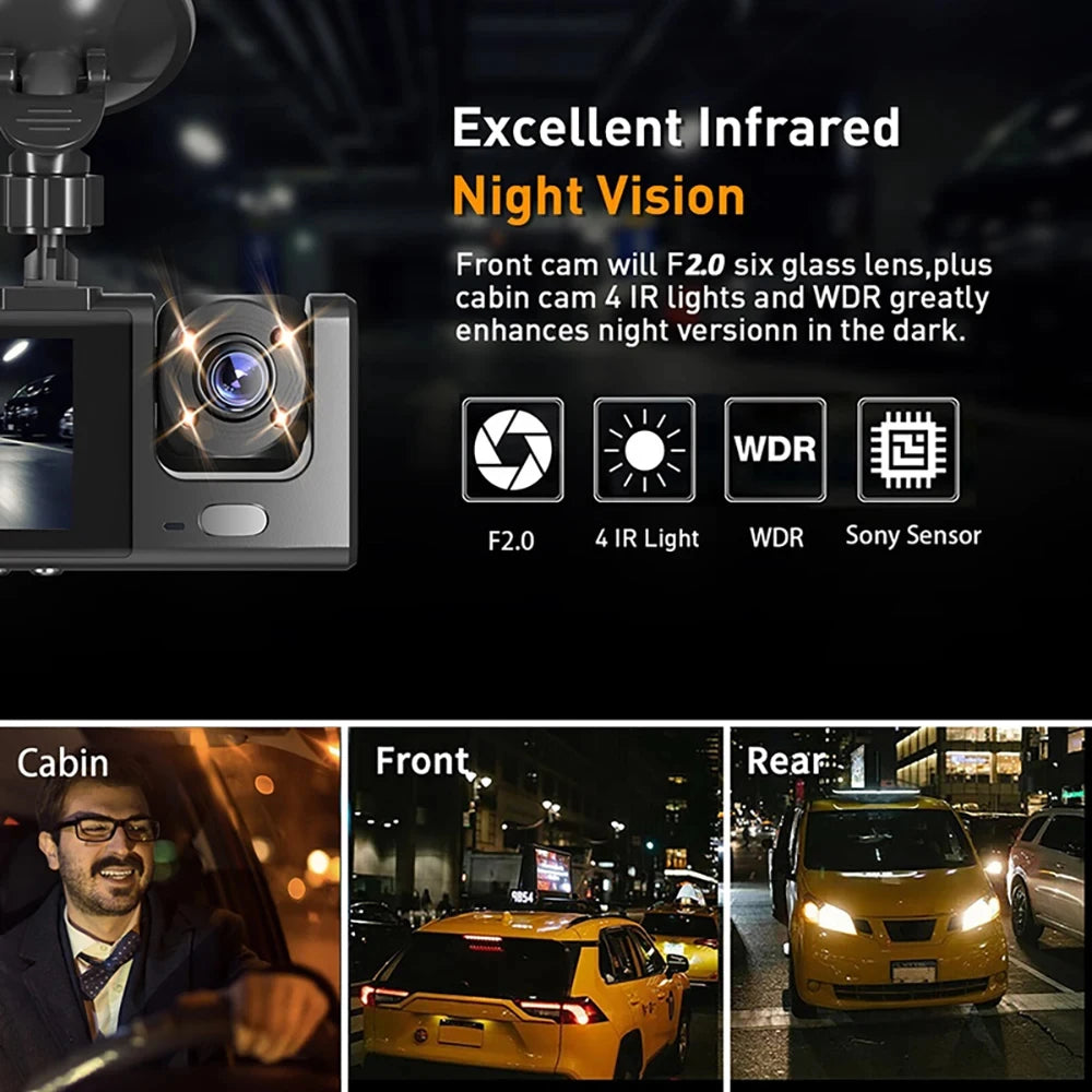 Dashcam Voiture Connectée HD (WI-FI)